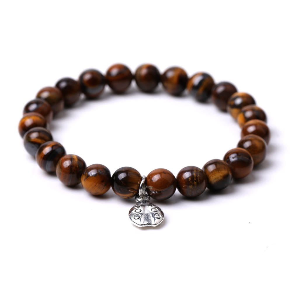 Olivenorma Lucky 7 Marienkäfer-Charm-Edelsteinarmband - image 24