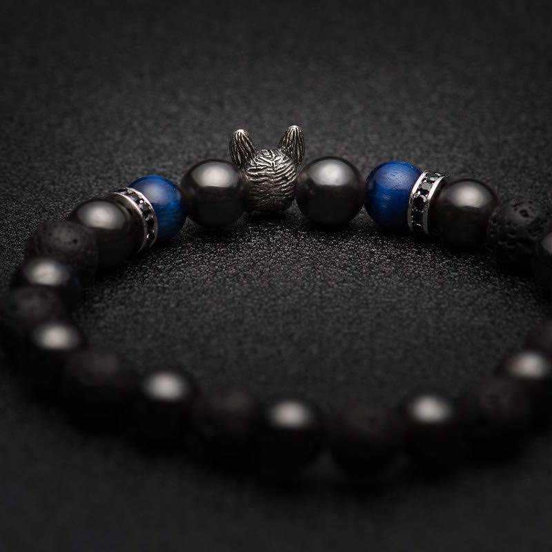 Olivenorma Französische Bulldogge​​ Gedenk-Edelsteinarmband - image 5