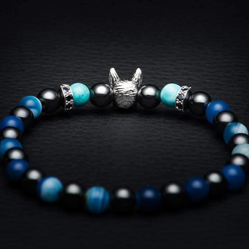 Olivenorma Französische Bulldogge​​ Gedenk-Edelsteinarmband - image 9