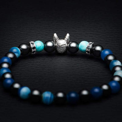 Olivenorma Französische Bulldogge​​ Gedenk-Edelsteinarmband - image 9