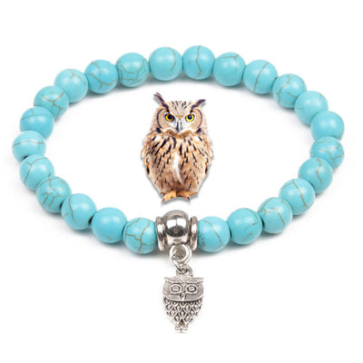 Olivenorma Animals Spirit Guardian Charm Türkis Armbänder - Eule - image 8