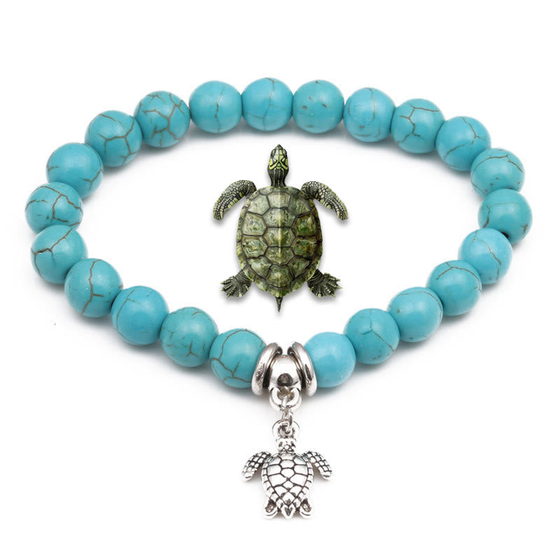 Olivenorma Animals Spirit Guardian Charm Türkis Armbänder - Schildkröte B - image 3