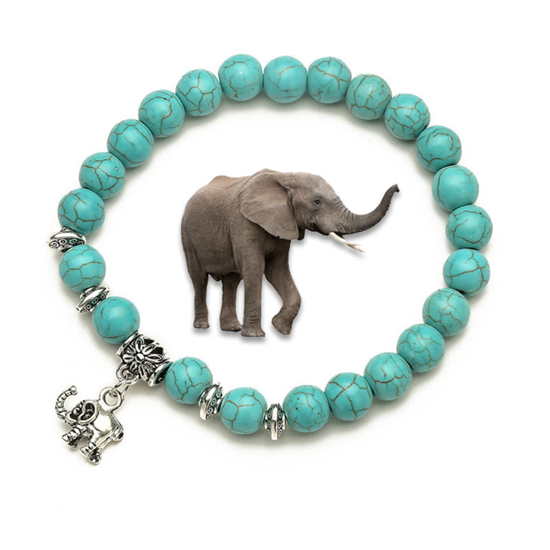 Olivenorma Animals Spirit Guardian Charm Türkis Armbänder - Elefant A - image 6