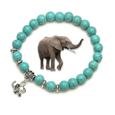 Olivenorma Animals Spirit Guardian Charm Türkis Armbänder - Elefant A - image 6