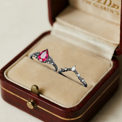 Olivenorma – Der Kronenring des Wächters – Granat- und Obsidianring - image 4