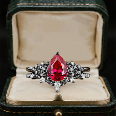 Olivenorma – Der Kronenring des Wächters – Granat- und Obsidianring - image 3