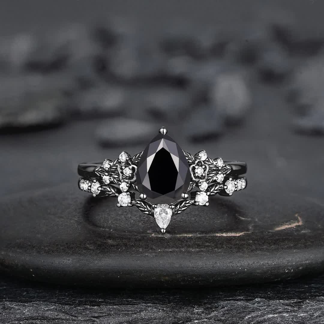 Olivenorma – Der Kronenring des Wächters – Granat- und Obsidianring - image 13
