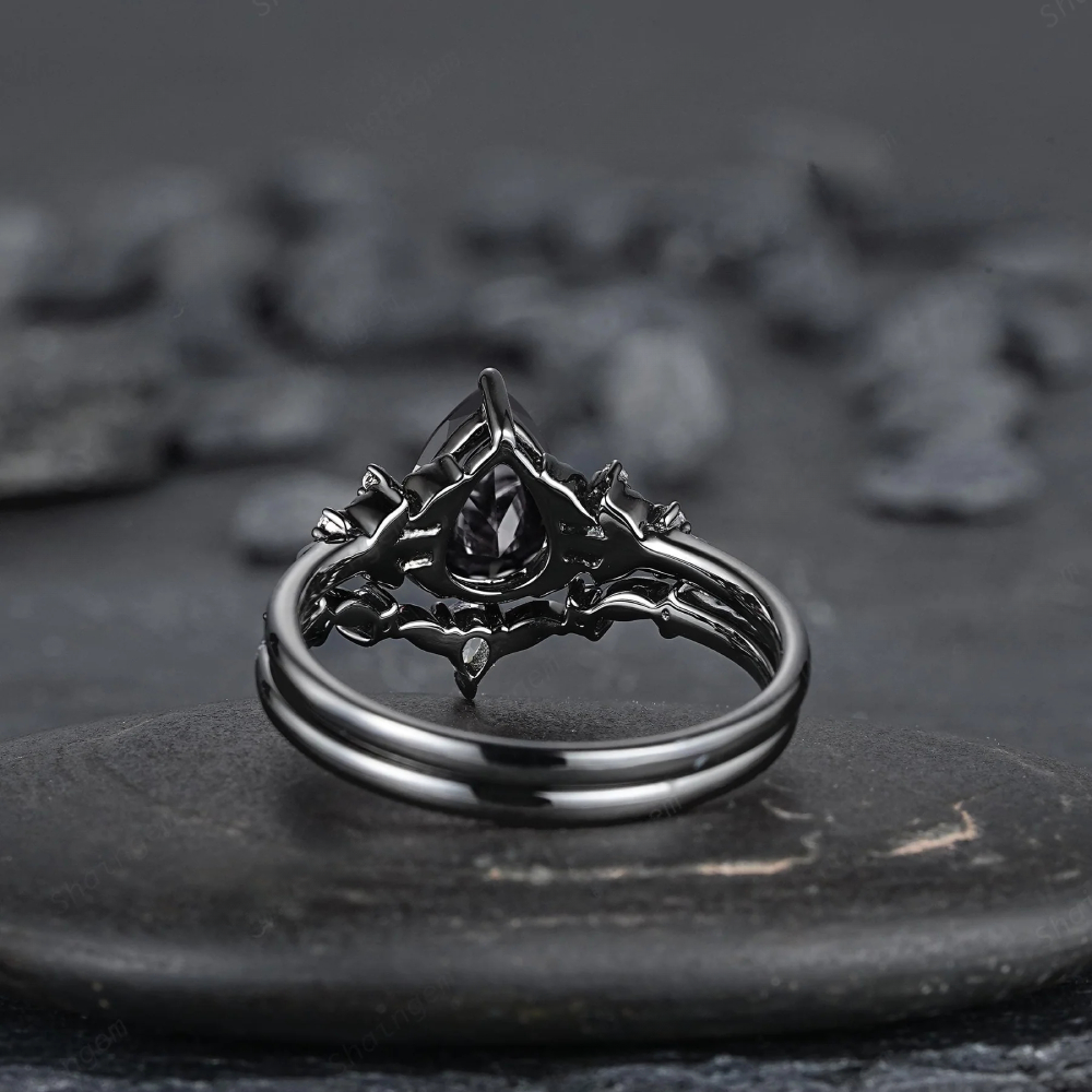 Olivenorma – Der Kronenring des Wächters – Granat- und Obsidianring - image 15