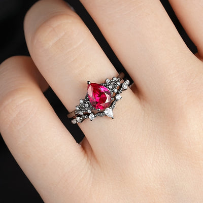 Olivenorma – Der Kronenring des Wächters – Granat- und Obsidianring - image 2