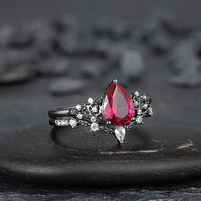 Olivenorma – Der Kronenring des Wächters – Granat- und Obsidianring - image 7