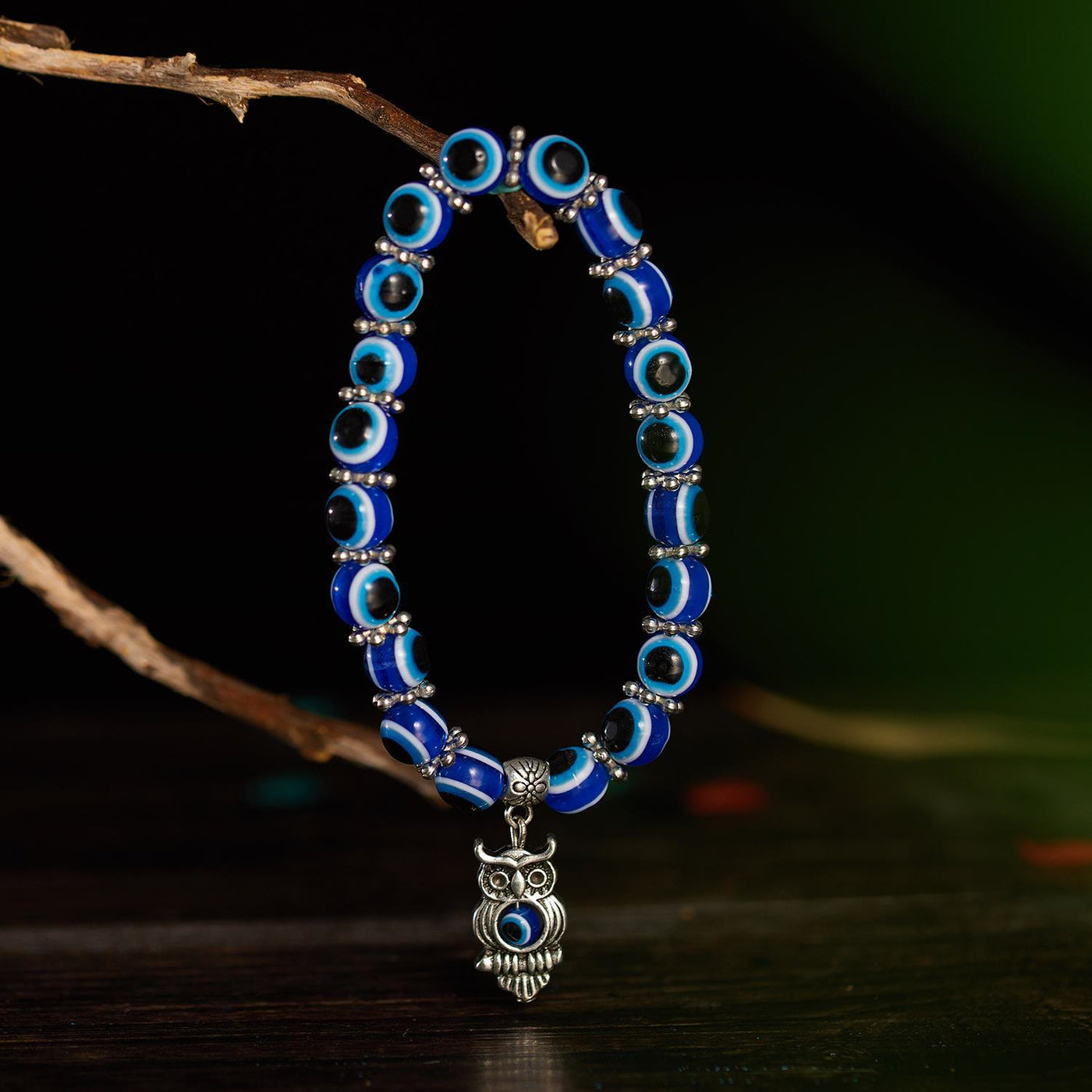 Olivenorma Doppeltes Wächter-Armband mit bösem Blick, Tiere, Totem, Perlen - image 7