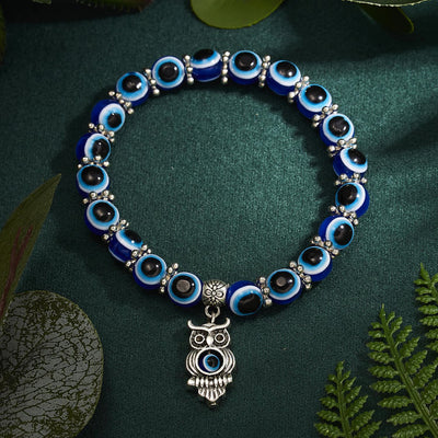 Olivenorma Doppeltes Wächter-Armband mit bösem Blick, Tiere, Totem, Perlen - image 6