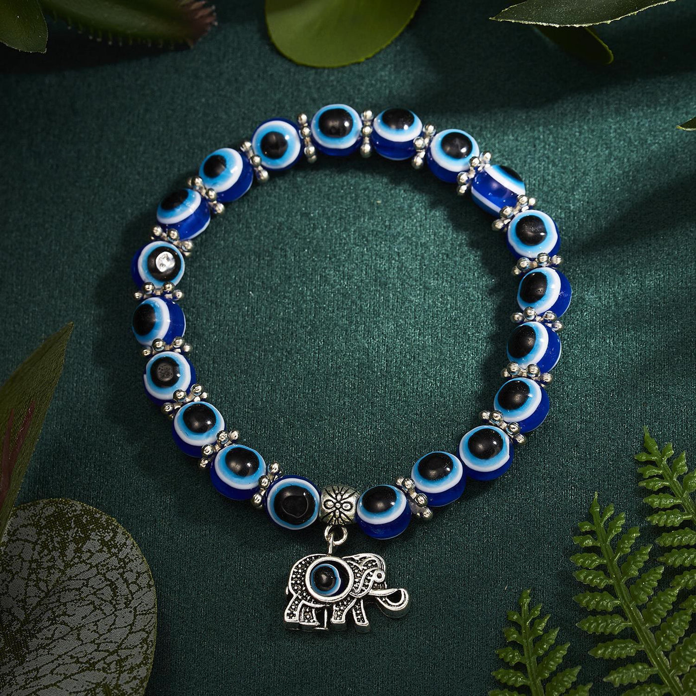 Olivenorma Doppeltes Wächter-Armband mit bösem Blick, Tiere, Totem, Perlen - image 11