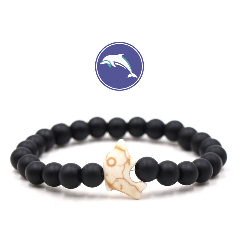 Olivenorma Delfinflüster-Edelsteinarmband - Schwarzer Onyx - image 2