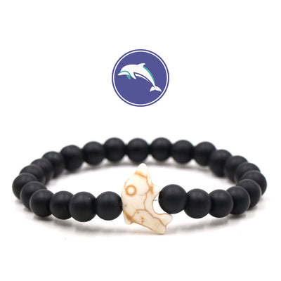 Olivenorma Delfinflüster-Edelsteinarmband - Schwarzer Onyx - image 2