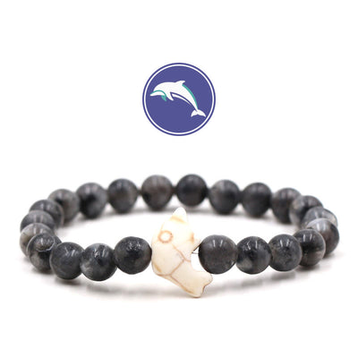 Olivenorma Delfinflüster-Edelsteinarmband - Labradorit - image 19