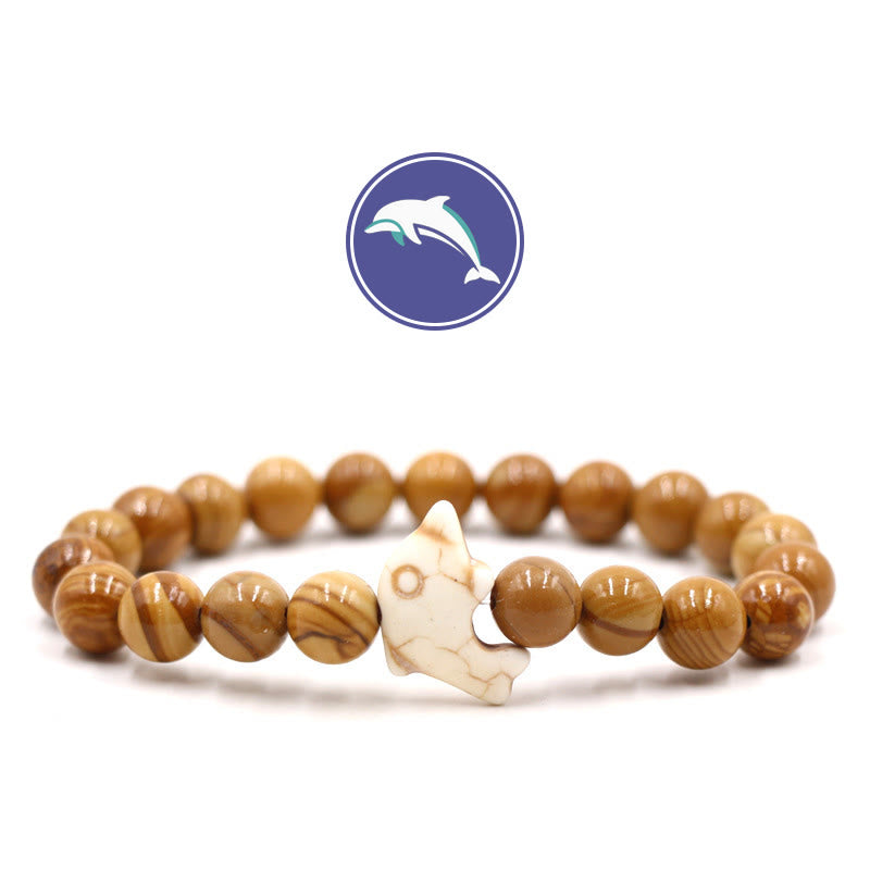 Olivenorma Delfinflüster-Edelsteinarmband - Achat - image 18