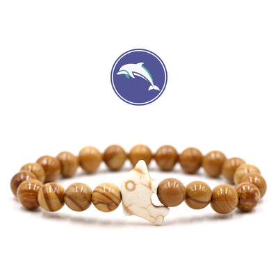 Olivenorma Delfinflüster-Edelsteinarmband - Achat - image 18