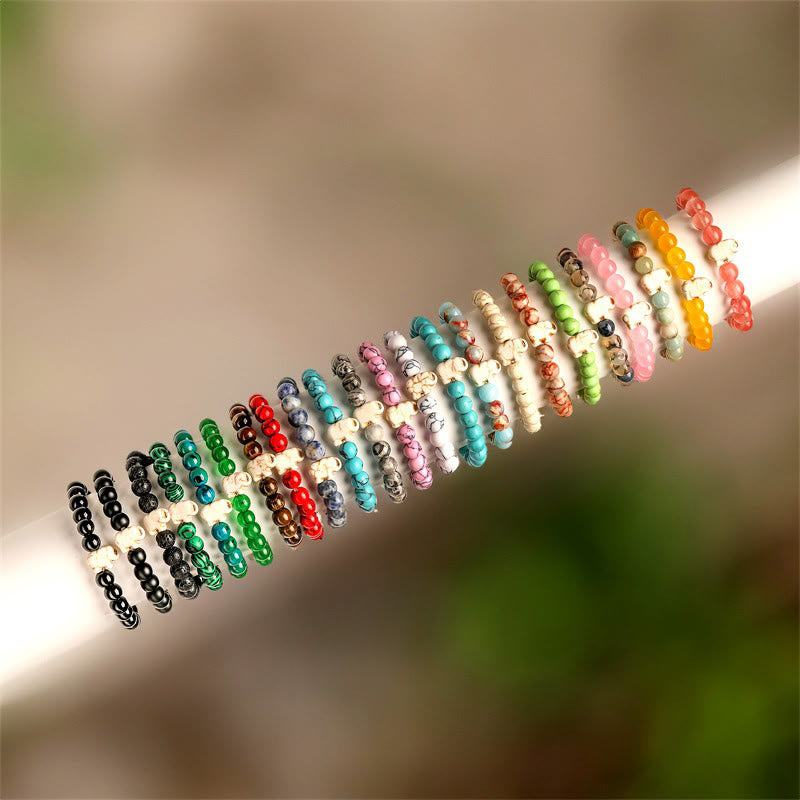 Olivenorma Elefanten-Weisheits-Edelsteinarmband - image 24