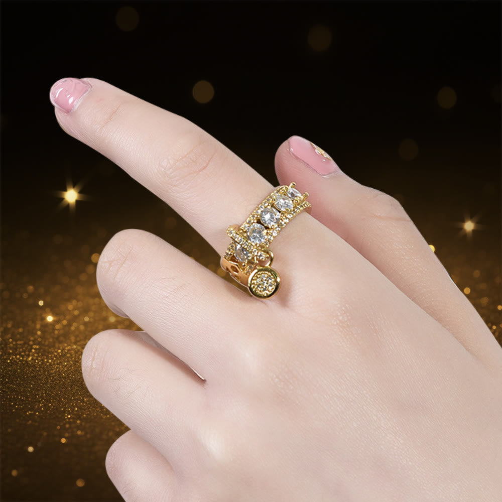 Olivenorma Hecate's Sigil Funkelnder Zirkonia-Ring - image 1