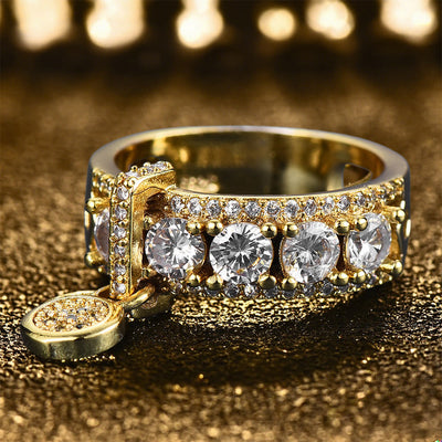 Olivenorma Hecate's Sigil Funkelnder Zirkonia-Ring - Weiß - US 13 - image 0