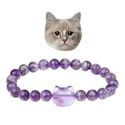 Olivenorma Mystic Meow Charm-Kristallarmband - Lepidolith - image 19