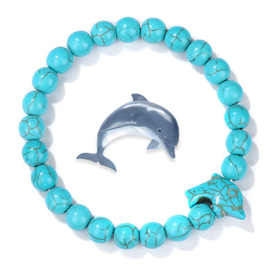 Olivenorma Delfin Ocean Guardian Türkis Armband - Blau Türkis - image 1