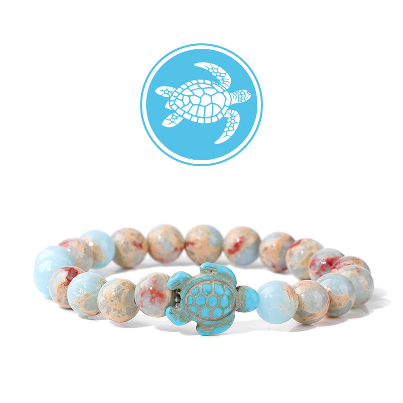 Olivenorma Schildkröte Segen Amulett Edelstein Armband - Agalmatolith - image 4