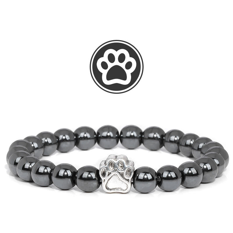 Olivenorma Furry Blessing Paw Edelsteinarmband - Hematit - image 6