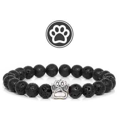 Olivenorma Furry Blessing Paw Edelsteinarmband - Lavastein - image 9