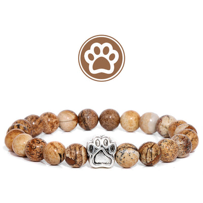 Olivenorma Furry Blessing Paw Edelsteinarmband - Landschaftsjaspis - image 4