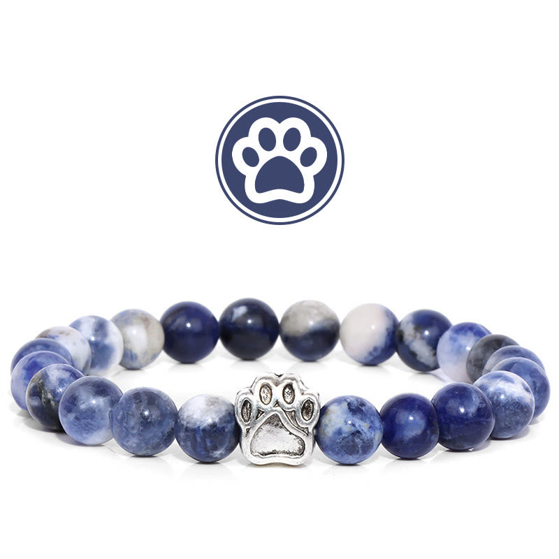 Olivenorma Furry Blessing Paw Edelsteinarmband - Blauer Sodalith - image 7