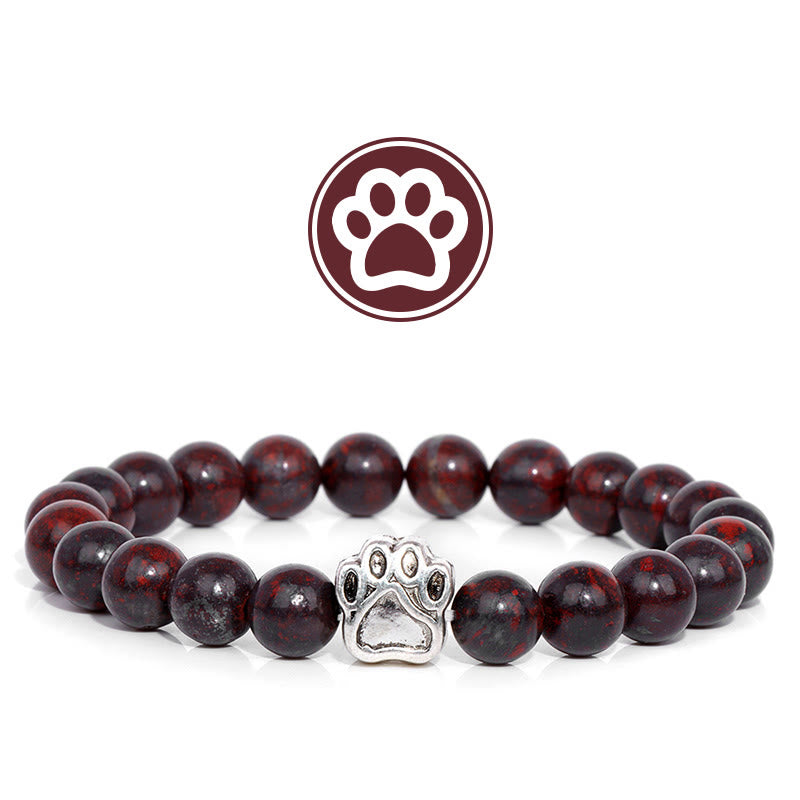 Olivenorma Furry Blessing Paw Edelsteinarmband - Granat - image 11