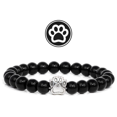 Olivenorma Furry Blessing Paw Edelsteinarmband - Obsidian - image 10