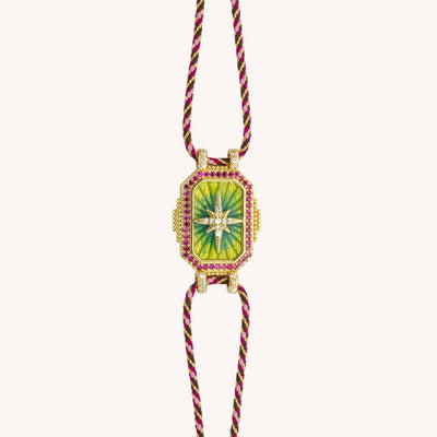 Olivenorma Bunte Tarot-Kaleidoskop-Armband-Halskette - Oktagramm-Armband - image 3
