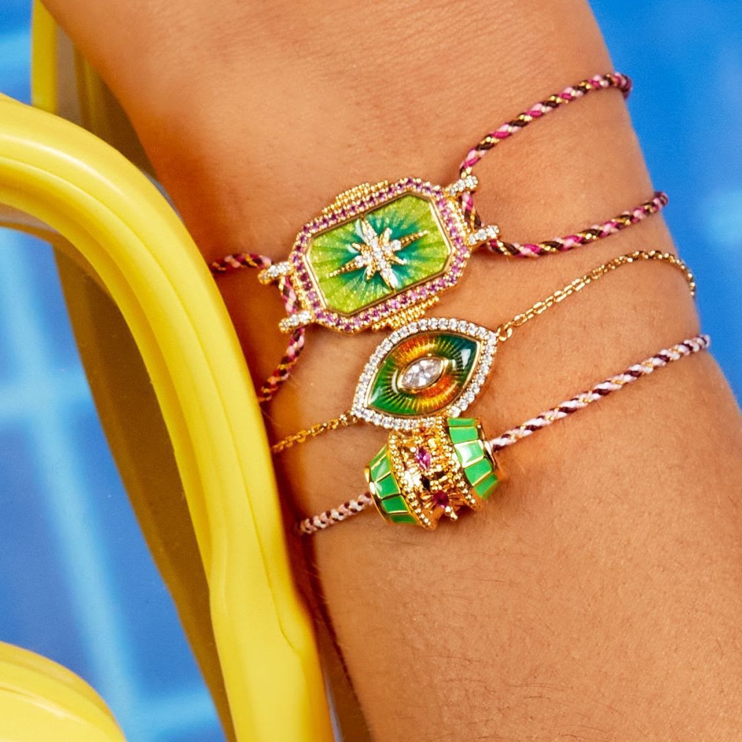 Olivenorma Bunte Tarot-Kaleidoskop-Armband-Halskette - image 8