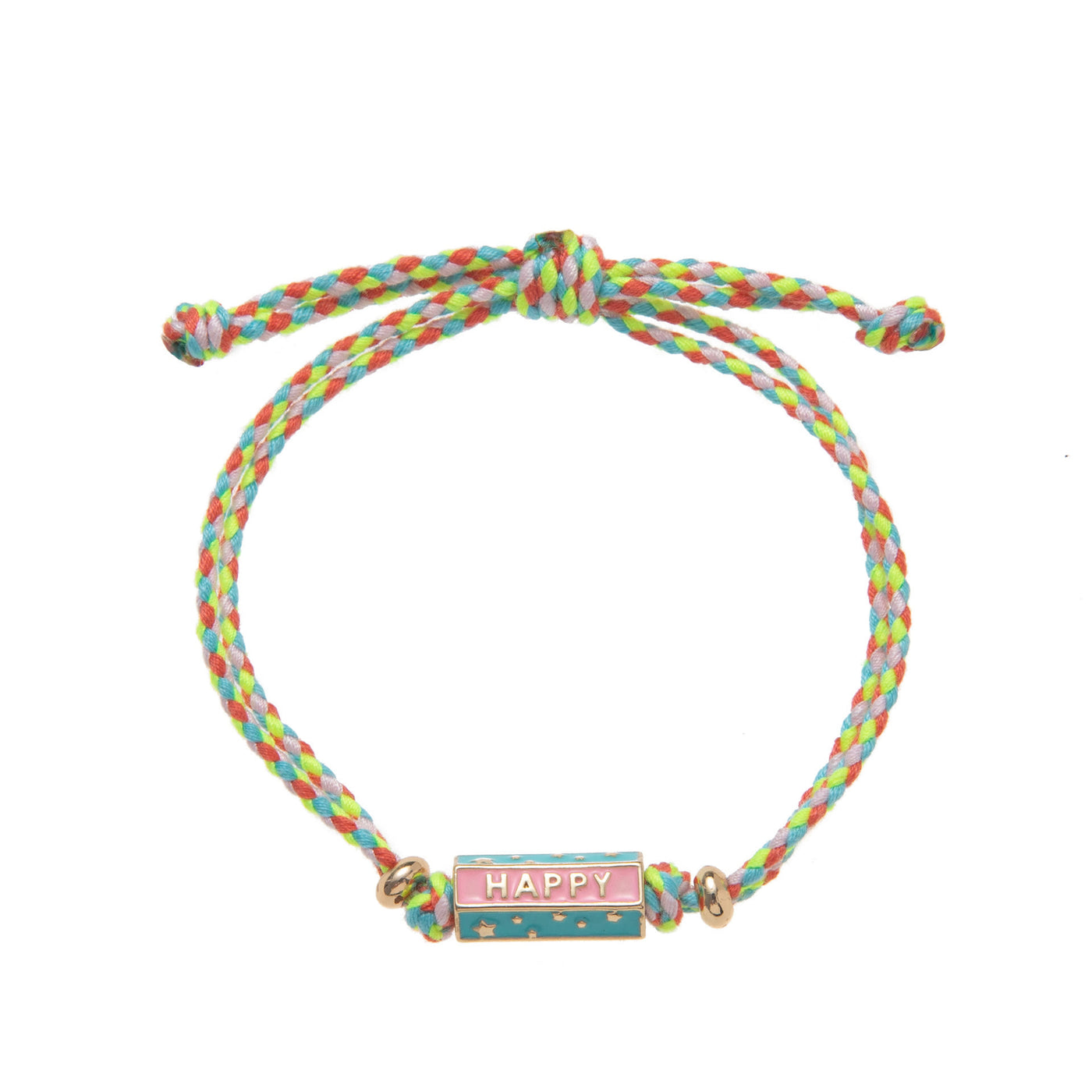 Olivenorma Tribal Tarot mit Buchstaben-Anhänger, geflochtenes Seil, Halskette und Armband - HAPPY - Armband - image 2