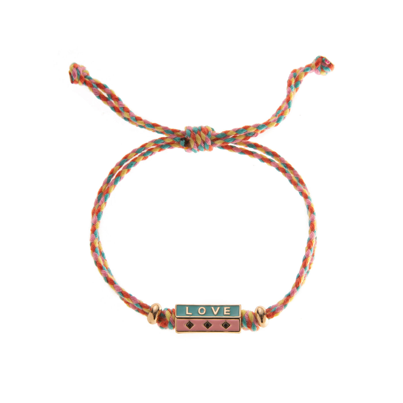 Olivenorma Tribal Tarot mit Buchstaben-Anhänger, geflochtenes Seil, Halskette und Armband - LOVE - Armband - image 4