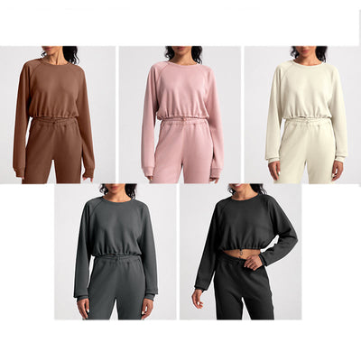 Olivenorma Weiches Langarm-Sweatshirt mit Rundhalsausschnitt für Yoga, Workout und Freizeit - image 16