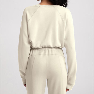 Olivenorma Weiches Langarm-Sweatshirt mit Rundhalsausschnitt für Yoga, Workout und Freizeit - image 8