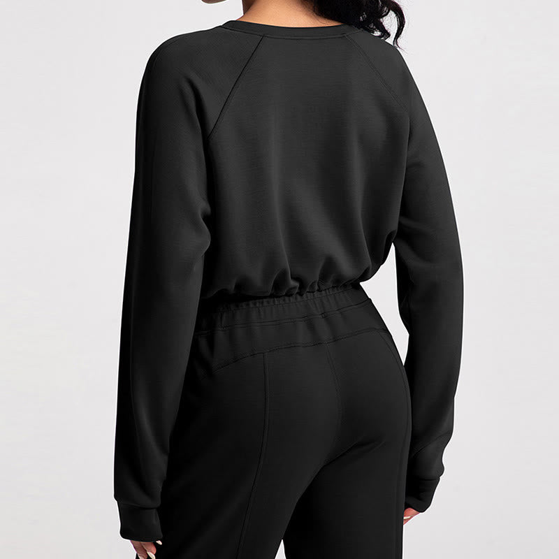 Olivenorma Weiches Langarm-Sweatshirt mit Rundhalsausschnitt für Yoga, Workout und Freizeit - image 13