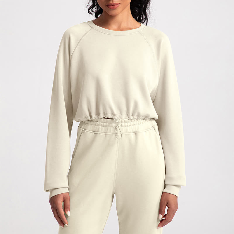 Olivenorma Weiches Langarm-Sweatshirt mit Rundhalsausschnitt für Yoga, Workout und Freizeit - image 7