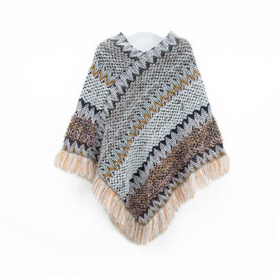 Olivenorma Boho Chic Fransen-Wickelschal - Grau - image 9