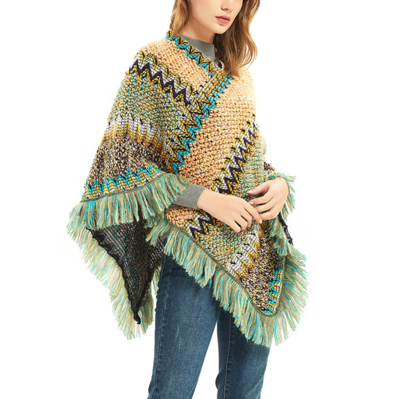 Olivenorma Boho Chic Fransen-Wickelschal - image 3