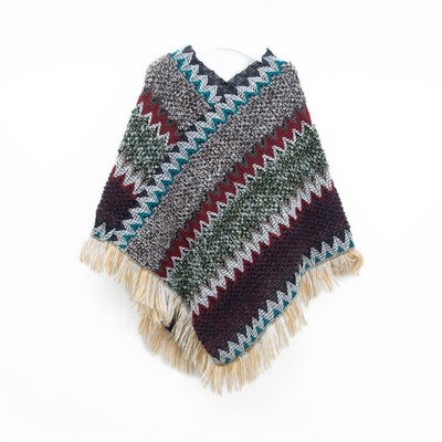 Olivenorma Boho Chic Fransen-Wickelschal - Braun - image 8