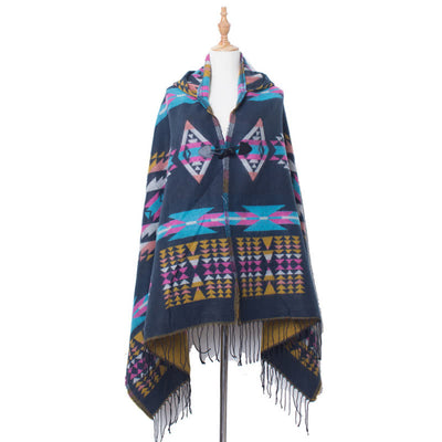 Olivenorma Klassischer Tartan-Decke-Schal - Blau - image 7