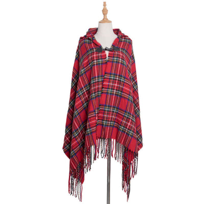 Olivenorma Klassischer Tartan-Decke-Schal - Rotes Plaid - image 12