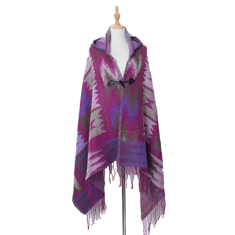 Olivenorma Klassischer Tartan-Decke-Schal - Lila - image 8