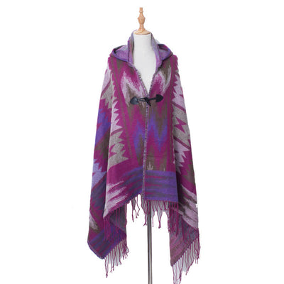 Olivenorma Klassischer Tartan-Decke-Schal - Lila - image 8