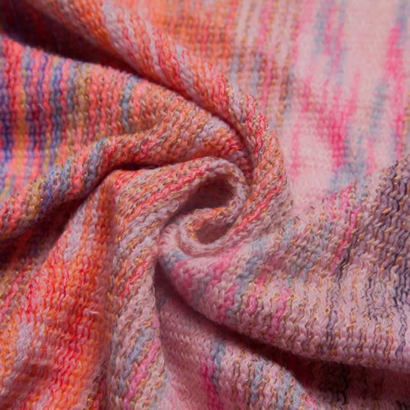 Olivenorma Poncho mit Rüschenbesatz, Quasten, Cardigan-Schal - image 12
